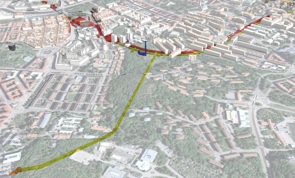 Ambitionen är att lämna Haga Kyrkoplan så orörd som möjligt i marknivå. En stor del av Station Haga byggs från arbetstunnel Haga som mynnas vid Linnéplatsen.