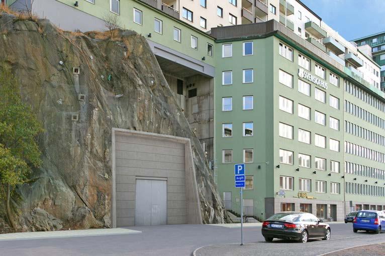 Kvarnberget Servicetunnelmynning. Tunnelmynningarna till servicetunneln görs i befintlig berganläggning vid Kvarnberget. En ny servicetunnel föreslås under Kvarnberget.
