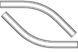 Modell Benämning Artikelnummer 6. Kurva, Växel, Transitkoppling TM och Frilyft TM Höger EC-Track TM kurva 30º höger, aluminium eller vit.