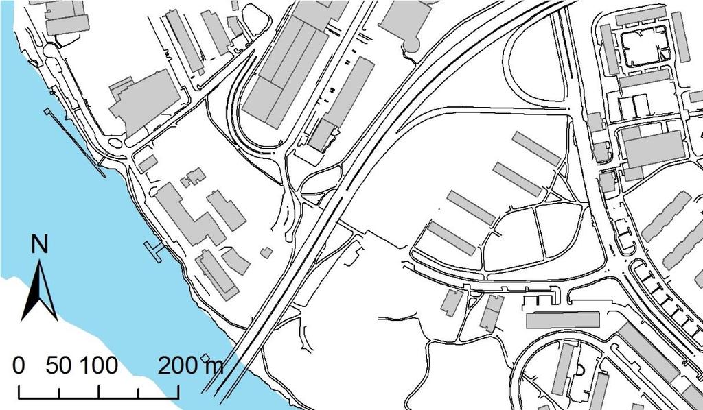 Solnaverket Figur 1. Nuvarande bebyggelse vid Huvudstaleden. Garage Solnaverket Bostadshus Figur 2.