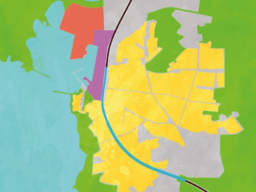 Varberg växer Väst - Stadsutvecklingsprojektet (Varbergstunneln, Farehamnen, Västerport) Öst Östra Träslöv Nord