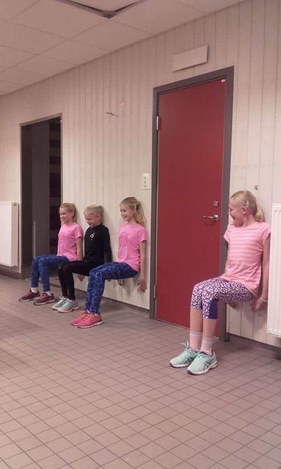 Linnea Erhardsson, Maja och Linnea Moldenes, Annie Antonsson fystränar i omklädningsrummet Test Åkare erlade test på följande nivåer under 2016.
