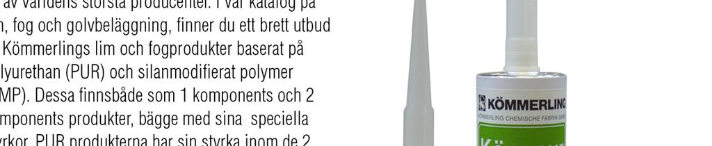 Lim & fog TITGEMEYER är leverantör av Kömmerling lim och fogprodukter i Skandinavien.