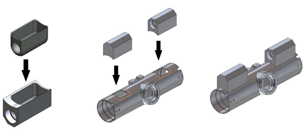 Resultat och analys Vidare föreslås de färdigblyade kabelhusen limmas fast på aluminiumröret då den höga värmeutvecklingen från en eventuell svetsning kan påverka blyet på grund av dess låga