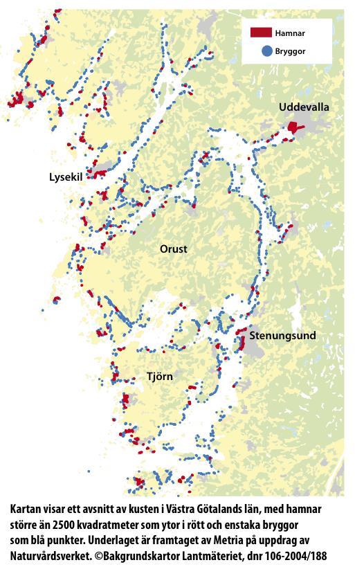 Över 400 ha (ca 7%) av ålgräset i Västra Götalands län