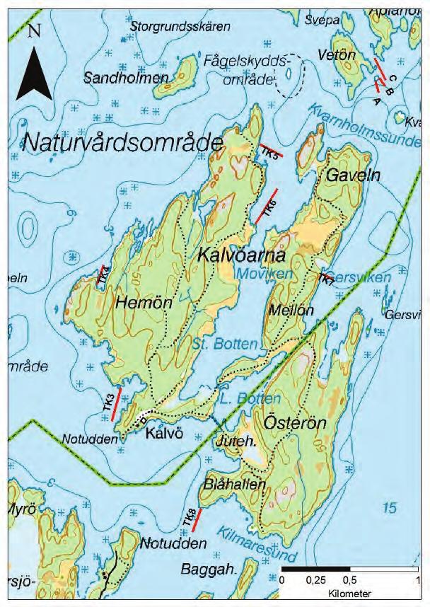 Kalvöarna bör behållas som miljöövervakningsområde och som övervakning av N2000 område.
