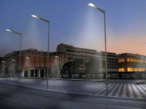 harmonierad stadsbelysningslösning. Urba uppfyller belysningsklasserna S5 till Me2 i EN13201. Integrerade styrningsalternativ innefattar ljusreglering med bi-power och närvarodetektering.