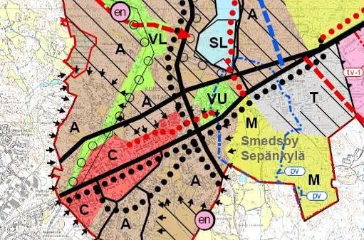 år 2040, och strategin för att genomföra den. Planen godkändes av kommunfullmäktige 10.6.2013. Den strategiska generalplanen saknar rättsverkning.