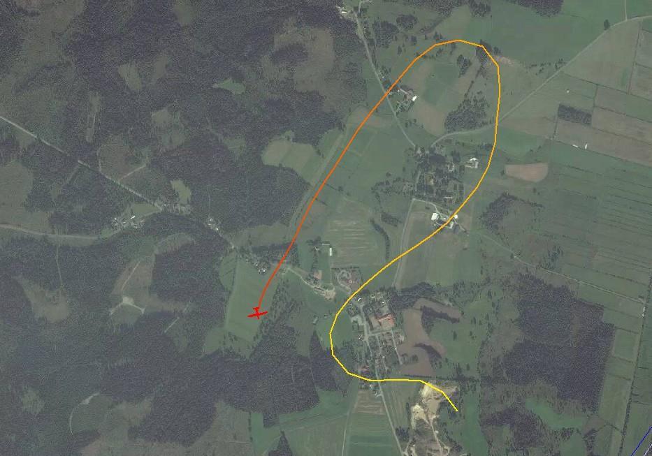 Figur 3. Loggerdata med händelseförloppet sista 2 minuterna.