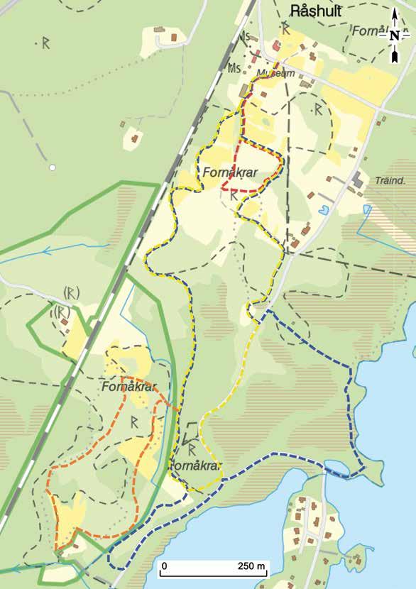 Längd: Röd 0,6 km. Gul 2 km.