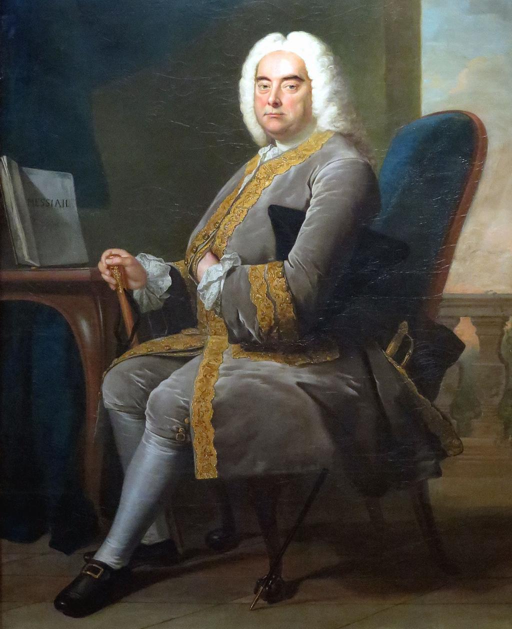 Den 1685 i Tyskland födde kompositören Georg Friedrich Händel flyttade 1712 till England, och bodde från 1723 till sin