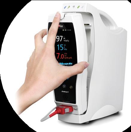 baskabel, handenhet 9500 och dockningsstation 9023 st RAD-97 PULSE CO-OXIMETER Liten och lätt pulsoximeter av