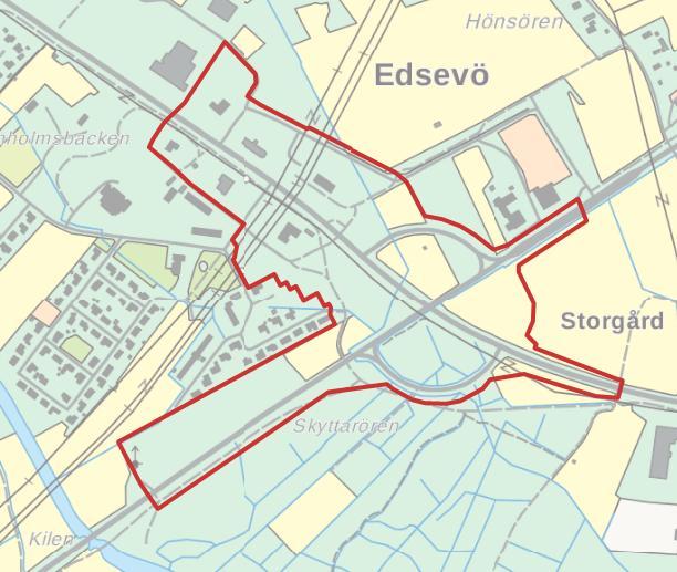 4 Bild 2: Detaljplanområdets preliminära avgränsning med röd linje (kan ändras under planeringens gång). 2. Utgångspunkter och målsättningar Stamväg 68 (Kållbyvägen) är den viktigaste vägförbindelsen mellan riksväg 8 och Jakobstads hamn.