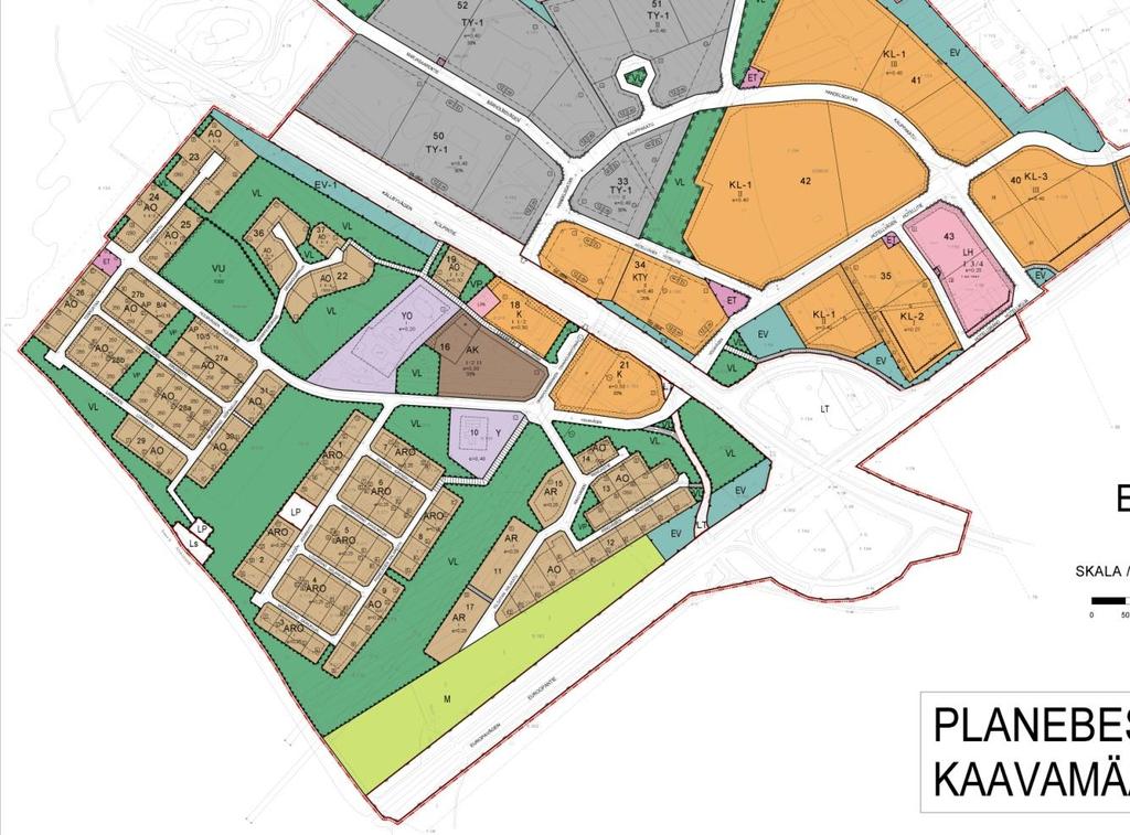 7 Bild 4: Detaljplanområdets ungefärliga avgränsning med röd linje (kan ändra under planeringens gång). 4. Befintliga utredningar På området gjordes en inventering av naturvärdena (flygekorrar och fåglar) 2011.