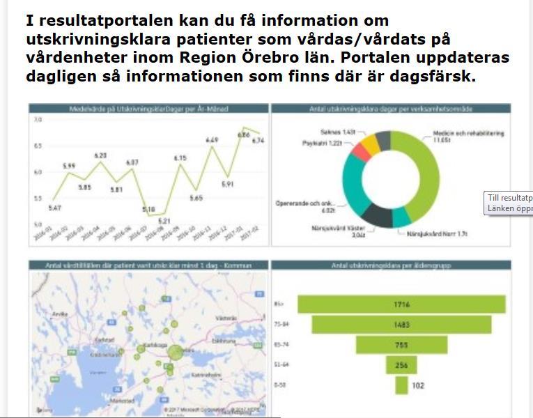 Resultatportal utskrivningsklara https://www.regionorebrolan.