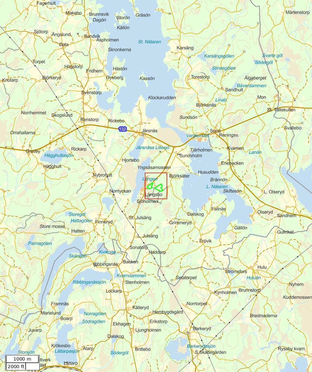 Traktdirektiv 18-10-22 19: Sundsholm 2:1 Hushållningssällskapet Skog Översiktskarta Skala: ~1:50000