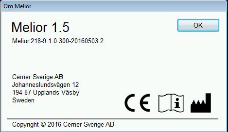 Melior MedSpeech E-intyg Orbit Obstetrix/Milou PMO Läkemedelssystem IT-kundtjänst privata vårdgivare Tillväxtjournal Melior Uppgradering av Melior 218 till patch 300 Den 8/6 kl 13.