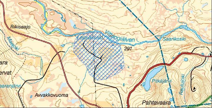 ! Områdets historia Leppäkoski ligger i en sluttning ner mot Vittangi älven vid utflödet av en mindre bäck. Ca 1 km söderut ligger Pahtavaara.