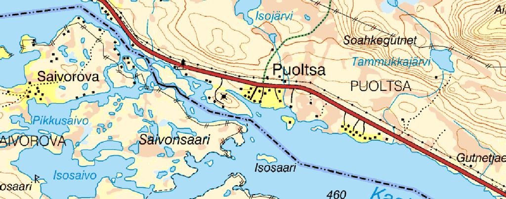 Områdets historia Puoltsa anlades vid 1800- talets slut och var en avstyckning från Saivorova. Huvudnäringarna var boskapsskötsel och fiske.