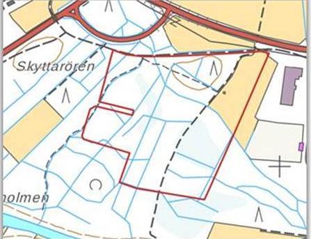 4 Bild 2: Detaljplanområdets avgränsning med röd linje. 2. Utgångspunkter och målsättningar Pedersöre kommun köpte 2015 fastigheten Hönsörn 1:117 och äger sedan tidigare Östman 1:165.