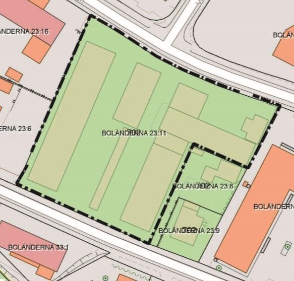 Enligt översiktsplanen ska inriktningen för mellersta Boländerna vara att området ska fortsätta domineras av stora och små industrianläggningar under planperioden.