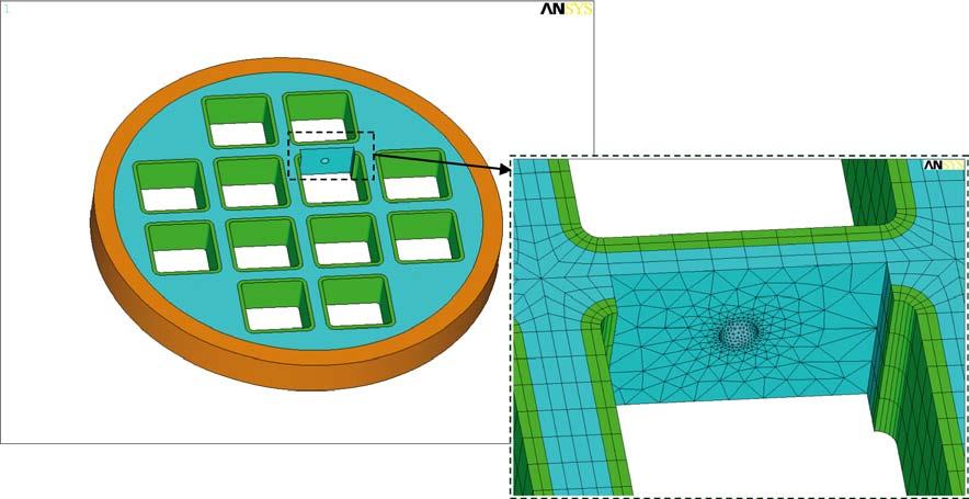 Appendix I Resultat för analyser med sfäriska defekter i gjutgodsinsatsen (3D) Vissa av de håldefekter som analyserats i 2D (se avsnitt A2.1 samt appendix G) analyseras även i 3D.