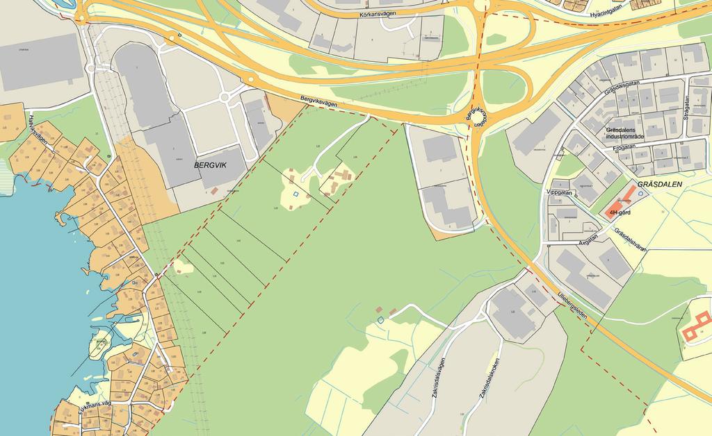 laata laområet ligger ca 5 km väster om Karlstas cetrum, i ära aslutig till haelsområet ergviks köcetrum.