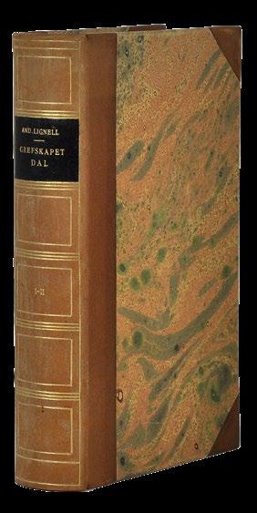 Beskrifning öfver grefskapet Dal. I-II. Sthlm, P. A. Norstedt & söner, 1851-52. 8:o. XVII,(1),446 s. & 1 litograferad karta + (2),267 s. Med en del illustrationer i texten.
