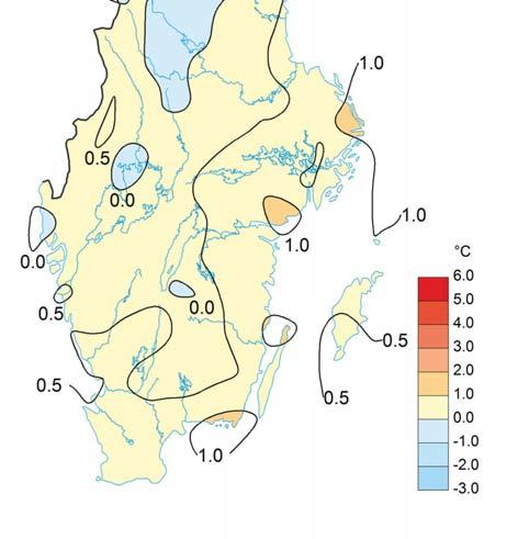 AVVIKELSE MEDELTEMPERATUR AUGUSTI MÅNAD Temperatur &