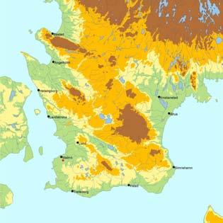 Figur 1. Skånekarta där Käglinge märkts ut med röd markering. Figur 2.