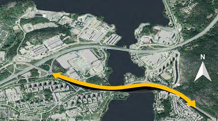 Figur 6.10. Förslag på anslutning mot E4/E20 via Masmo i tunnel. Figur 6.12.