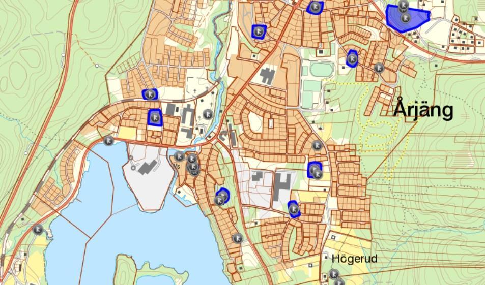 RISK FÖR SKRED/ÖVERSVÄMNING Det finns inga indikationer på risk- eller översvämningsrisk inom planområdet.