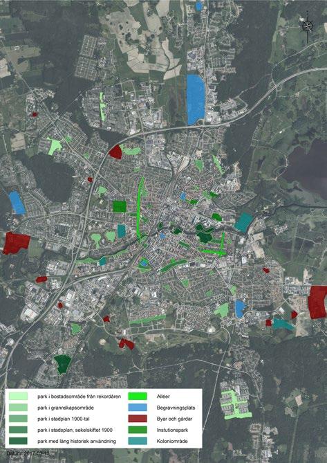 48 GRÖNSTRATEGI FÖR ÖREBRO KOMMUN Parker från olika epoker