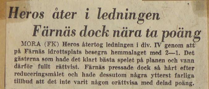 Gammal landslagsman i Färnäs mot Forssa. Borlänge (DD). Forssa BK gjorde sin absolut sämsta hemmamatch för säsongen när laget på lördagen förlorade två viktiga poäng mot gästande Färnäs SK.