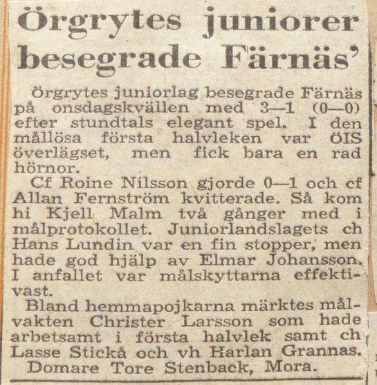 Färnäs Fotbollsjuniorer lyckades inte med uppsåtet att klå Avesta AIK, men grabbarna gjorde sitt bästa för att ordna biffen.