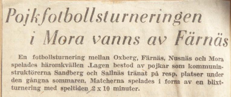 I den Södra Gruppen spelade följande lag: Falu BS, Forssa BK, Säters IF, Ludvika FFI, IK Heros, Islingby IK, IFK Grängesberg och CRU IF. Seriesegrare: Falu BS. Rapporterad pojkfotboll verksamhet.