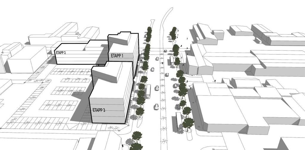 staden. Planen är det första steget för en förändring och förtätning inom stadsdelen Norra infarten och i linje med intentionerna i Stadsplan 2017 samt planprogrammet för området.