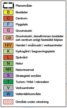 TIDIGARE STÄLLNINGSTAGANDE ÖVERSIKTLIGA PLANER Aktuellt planområdet omfattas av fördjupad översiktsplan för Gällivare, Malmberget och Koskullskulle 2014-2032, antagen 2014.