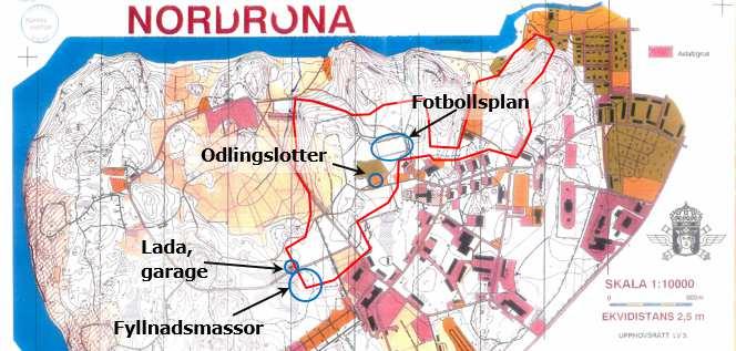 FAS MTU LOMMARSTRANDEN Inga andra noteringar gjordes som kan indikera förekomst av potentiella föroreningar. Platserna för ovanstående aktiviteter kan ses i figur 3. Figur 3.