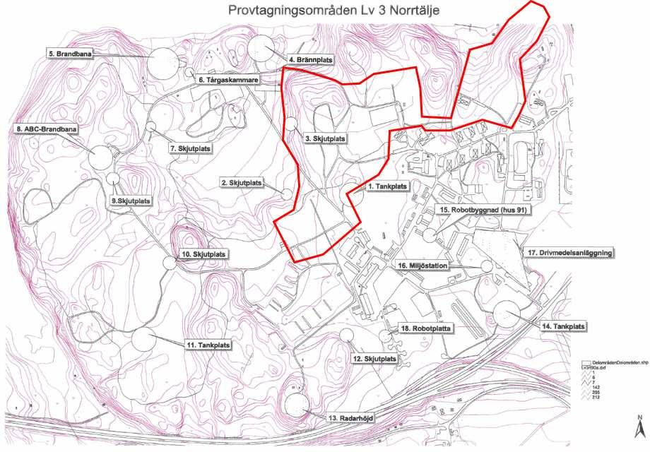 FAS MTU LOMMARSTRANDEN 4.3 Tidigare utredningar Ett flertal dokument finns som berör miljötekniska utredningar inom regementsområdet.