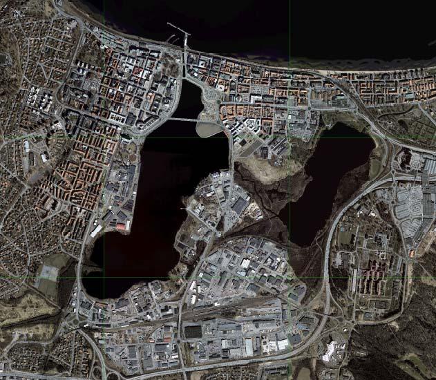 Vättern Handel, bostäder, verksamheter Handel, bostäder, verksamheter Munksjön Rocksjön Munksjö AB Barnarpsgatan Industriområde Figur 3. Översiktsbild över verksamheter runt Munksjön.