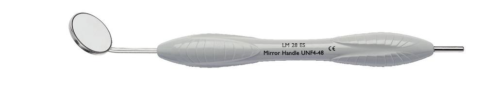 DIAGNOSTIK DIAGNOSTICS SPEGELSKAFT Simple Stem -design LM 25, spegelskaftets gängor är i enlighet med den internationella standarden M2.5. Spegelns skaft måste ha en diameter på 2,5 mm.
