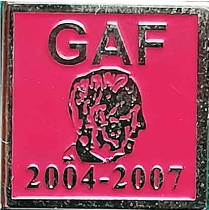 2 GAF 1996-1999, märket utdelades till eleverna som genom gått GAF:s