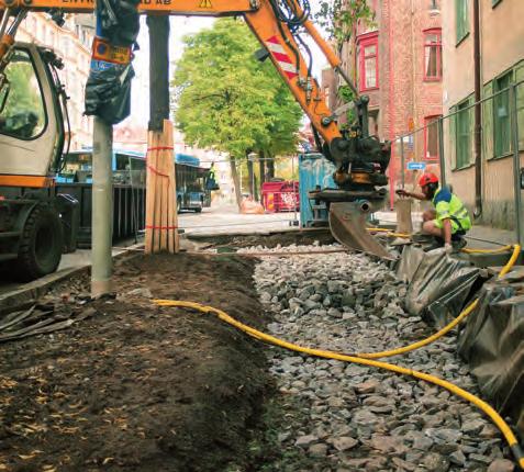 Siktkurva motsvarar riktlinjerna för Jord B, i AMA anläggning 17. 0732 bulk, vikt ca 1250 kg/m 3 Växtjord typ D Växtjord för inblandning i skelett (spolas ner i skärv, t.ex. 100 150 mm).