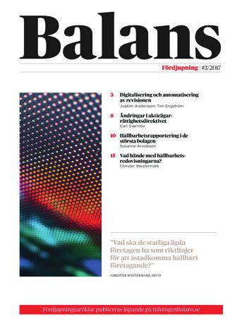 Fördjupningsartiklarna publiceras även löpande på tidningenbalans.se.