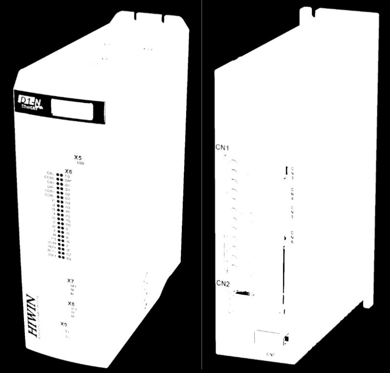 D1-N har också STO Safe Torque Off (säkert stopp funktion) som standard och passar för att driva alla typer av HIWIN motorer (servomotorer, linjärmotorer och momentmotorer).