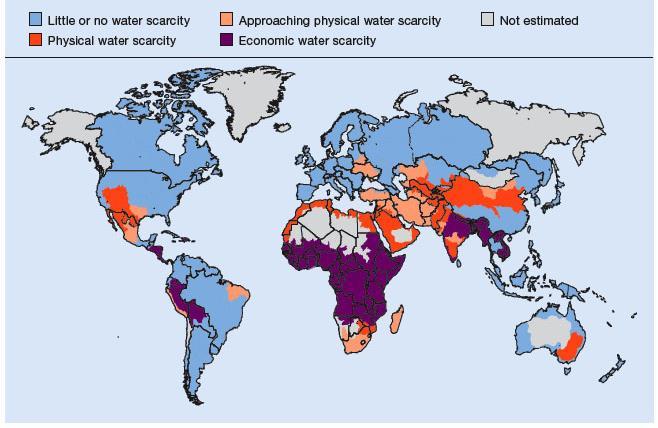 Bättre klimatförutsättningar för jordbruk i Skandinavien men inte i resten av världen - vatten Produktion för