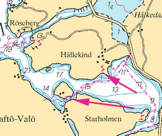 58-55,05N 11-10,96E Landfäste N Starholmen Sweden. Skagerrak. Strömstad. Starholmen. Submarine cable established. A new submarine power cable have been established from Hällekind to Starholmen.
