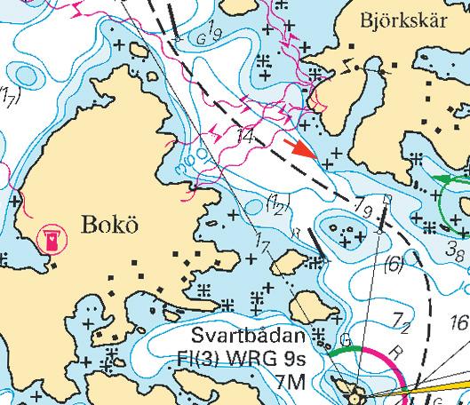 Nr 315 8 Sjöfartsverket Norrköping. 6545 Sjökort/Chart: 6 Lettland. Mellersta Östersjön. S om Saaremaa. Irbe Strait. Stryk boj.