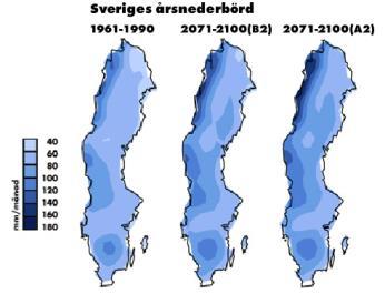 utan skador (inte cellplast) Examensarbete Frågeställning Klarar våra nuvarande väggar med träregelkonstruktion det förväntade framtida klimatet i Sverige?
